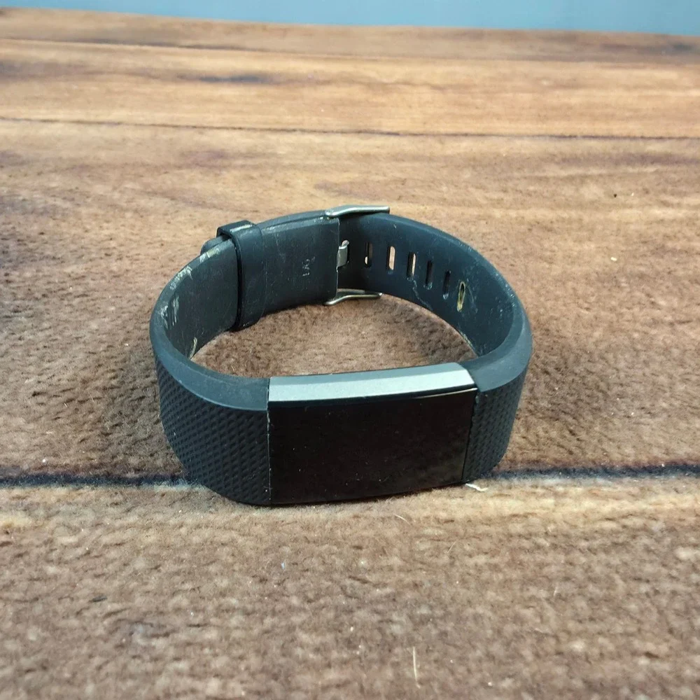Fitbit Charge 2 Fitness Tracker Mens Large Black Fair Heart Rate Monitor